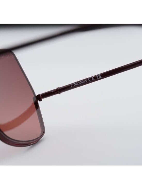 Max Mara ELSAPETITE MM0102 69F Butterfly Sunglasses - Bordeaux/Brown main image 8